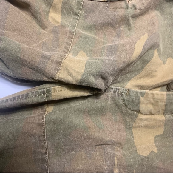 Abercrombie & Fitch vintage men's 34 Tan Camouflage Cargo Shorts, rugged ,cotton - Picture 12 of 16